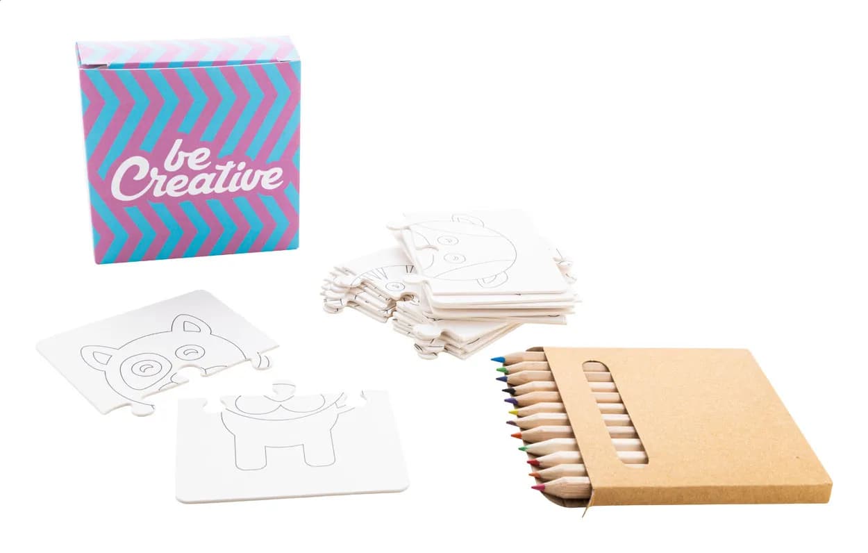 Individuelles Ausmalpuzzle - Colozzy - weiß