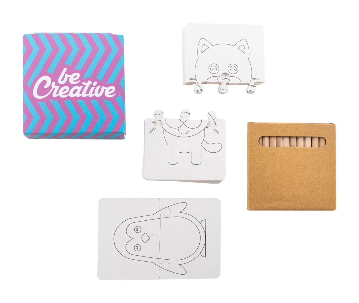 Individuelles Ausmalpuzzle - Colozzy - weiß