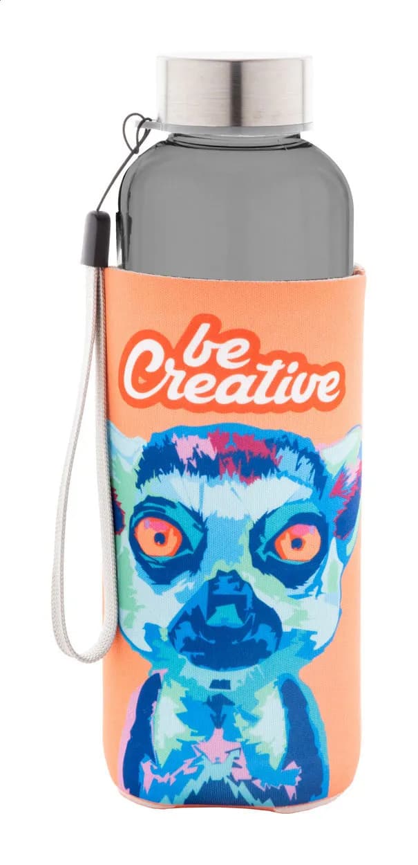 RPET Flasche - Pemba Creative - schwarz (-10)