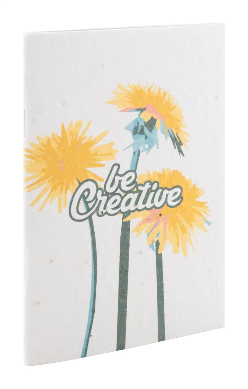 individuelles Saatpapier-Notizbuch - CreaNote Plus A6 Seed - weiß