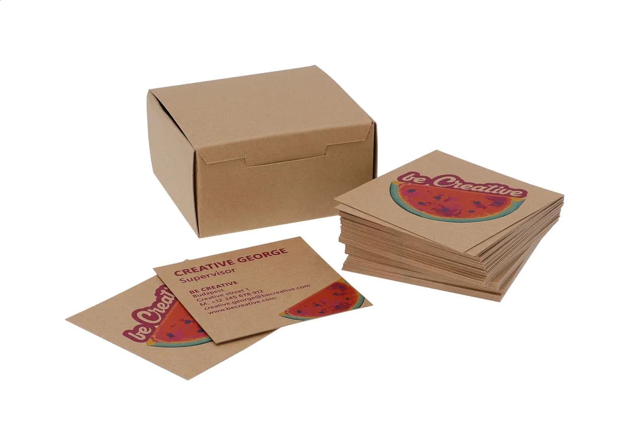 Individuelle Visitenkarten - Visicard Square Eco - natur