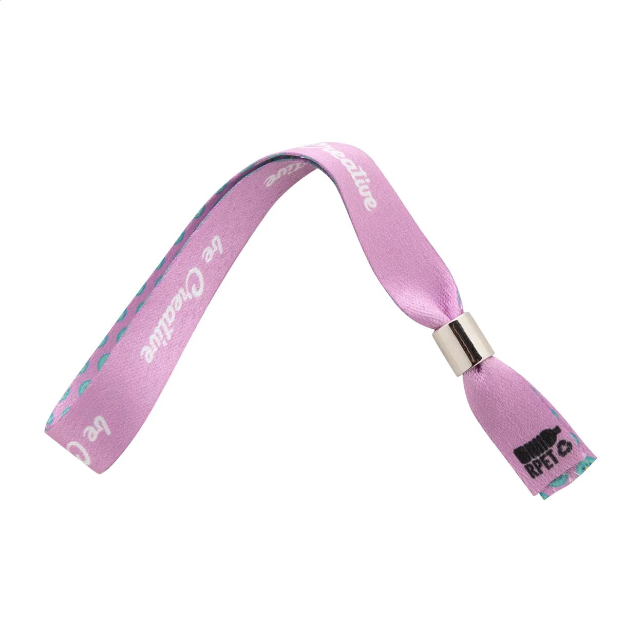 individuelles RPET Festivalarmband - SuboWrist Alloy - weiß