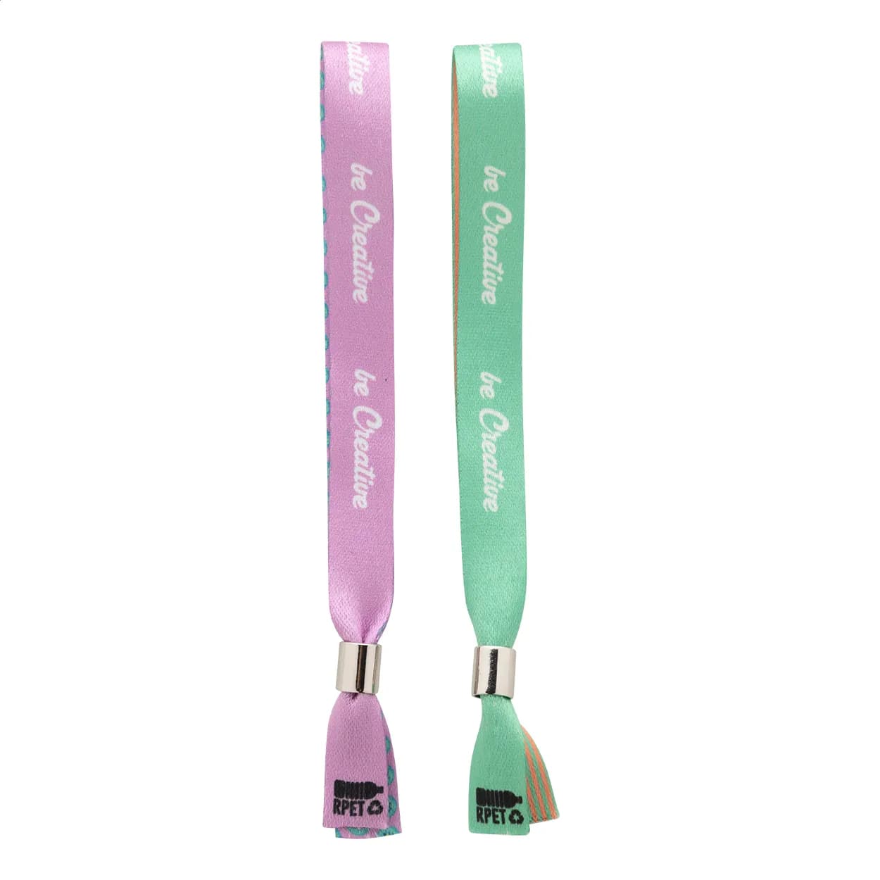 individuelles RPET Festivalarmband - SuboWrist Alloy - weiß