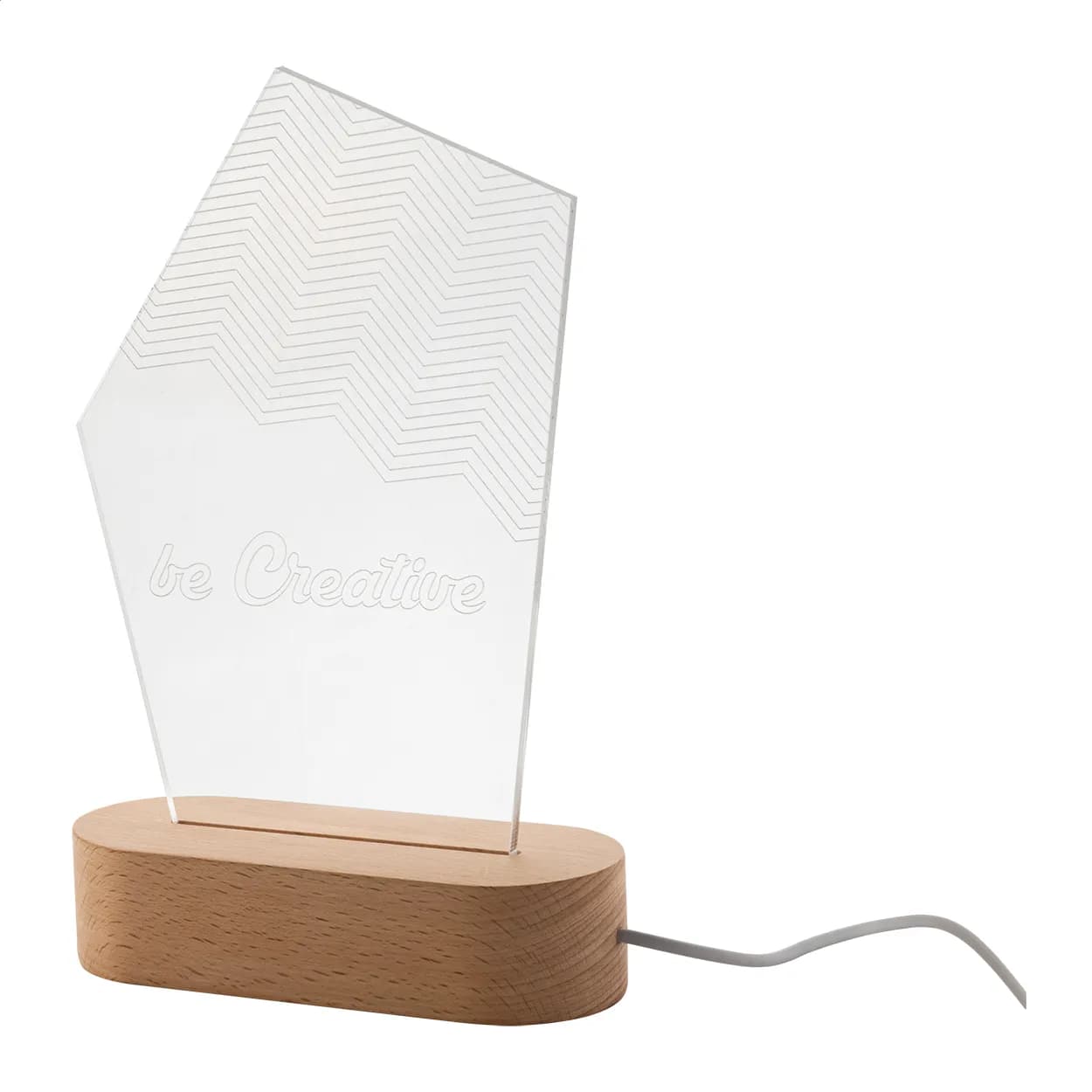 LED-Trophäe - Woodify - transparent (-A)