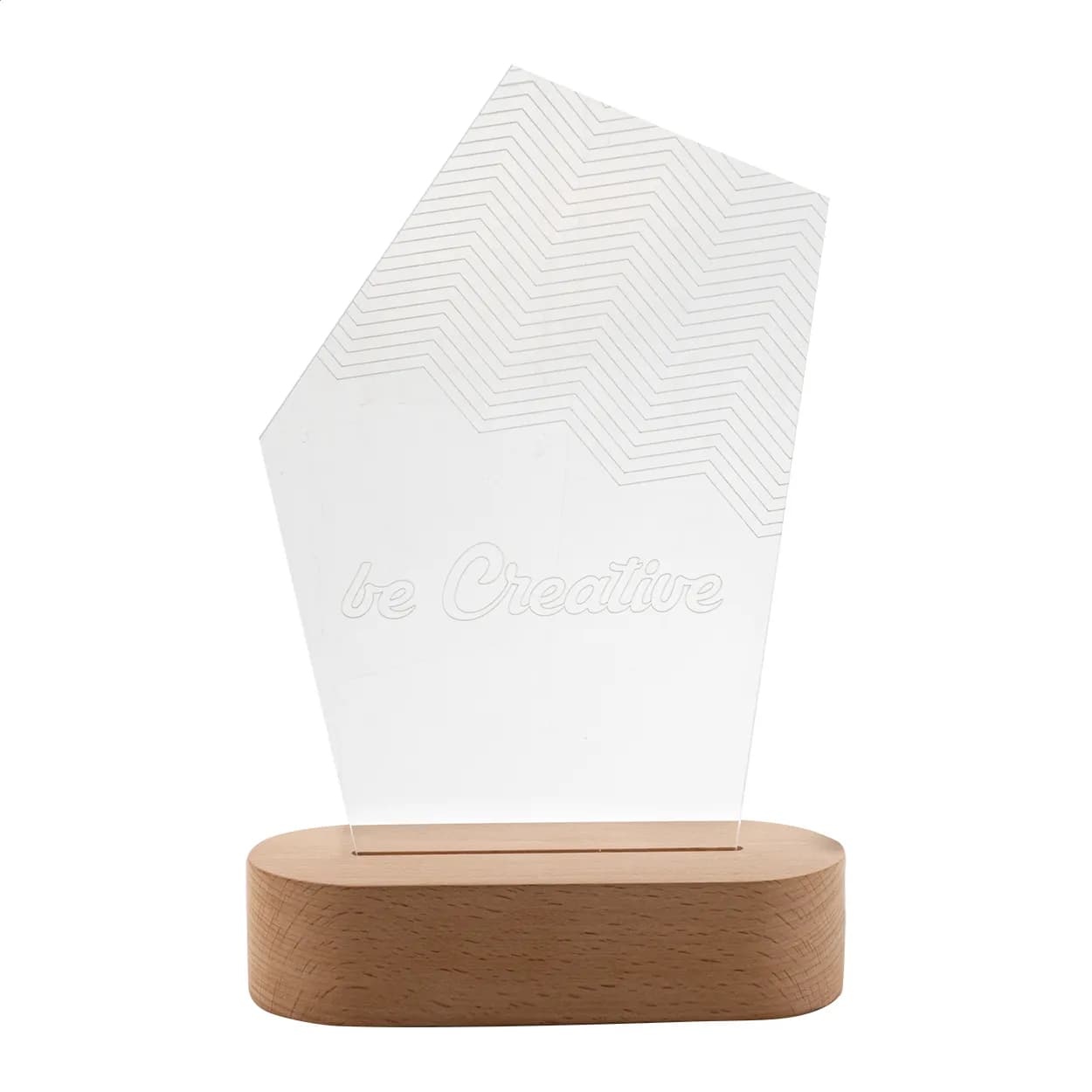 LED-Trophäe - Woodify - transparent (-A)