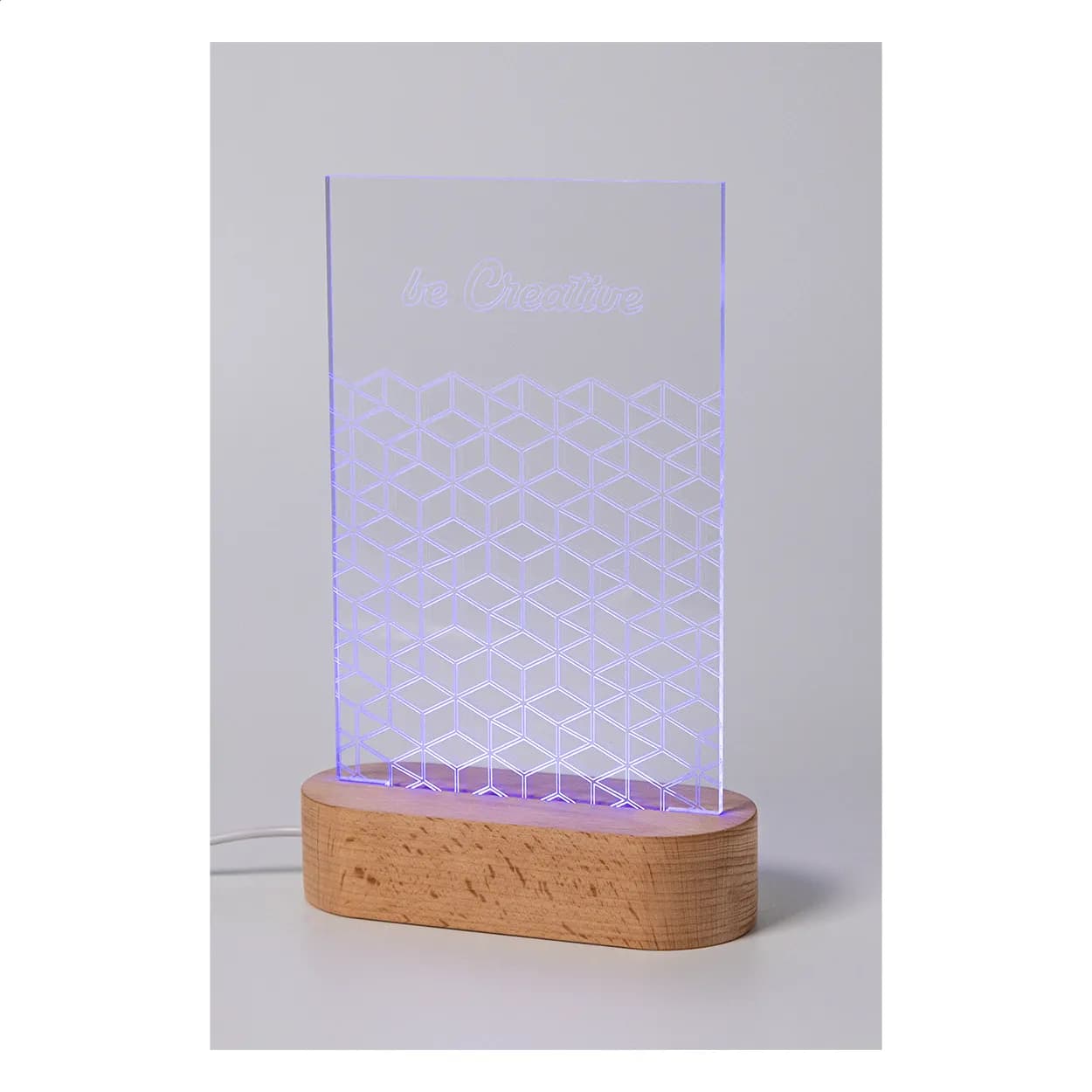 LED-Trophäe - Woodify - transparent (-B)