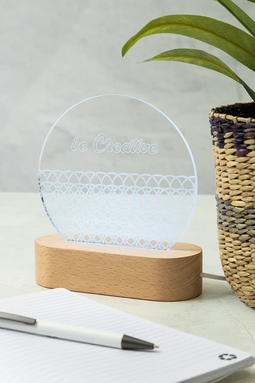 LED-Trophäe - Woodify - transparent (-C)