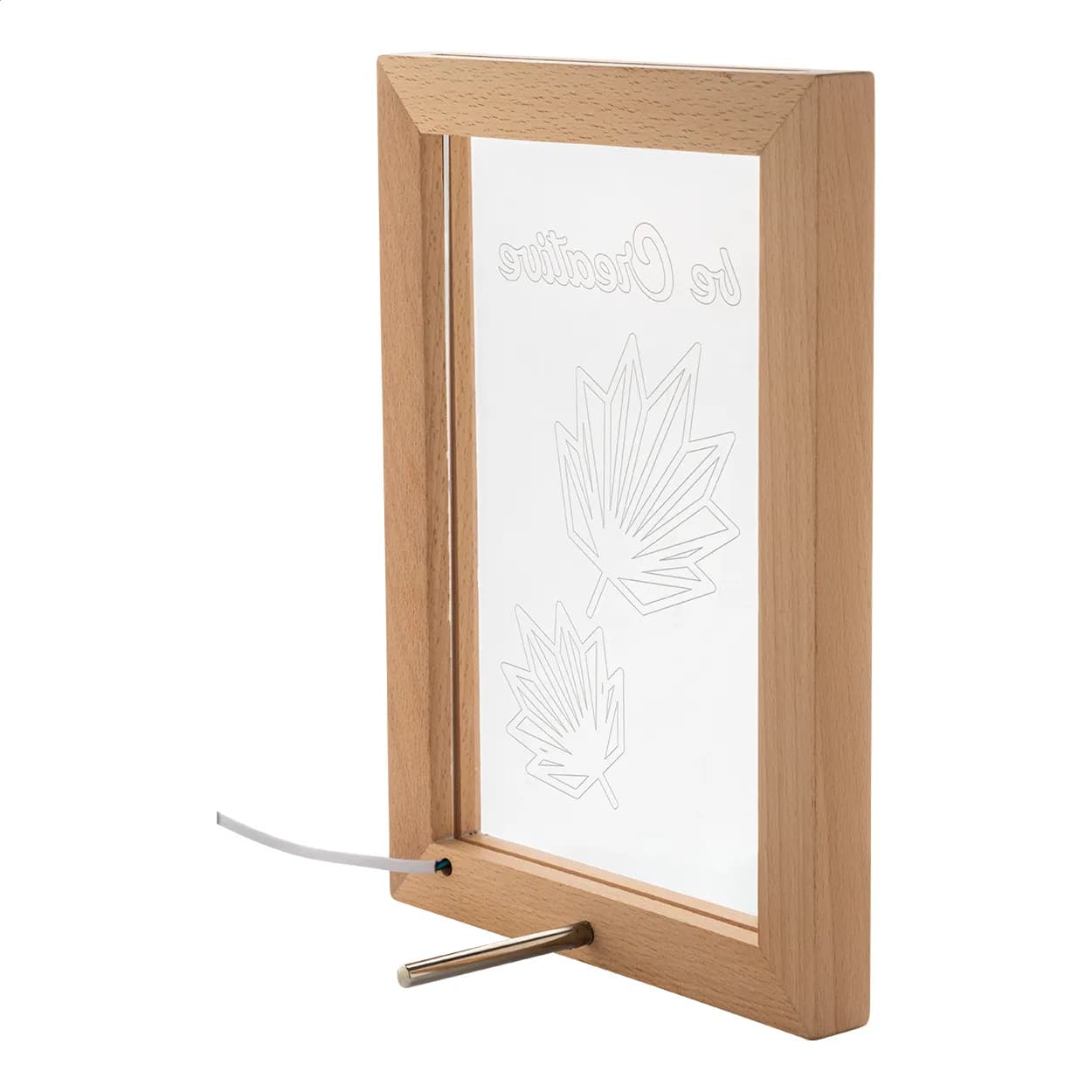LED-Trophäe - Woodiframe - natur