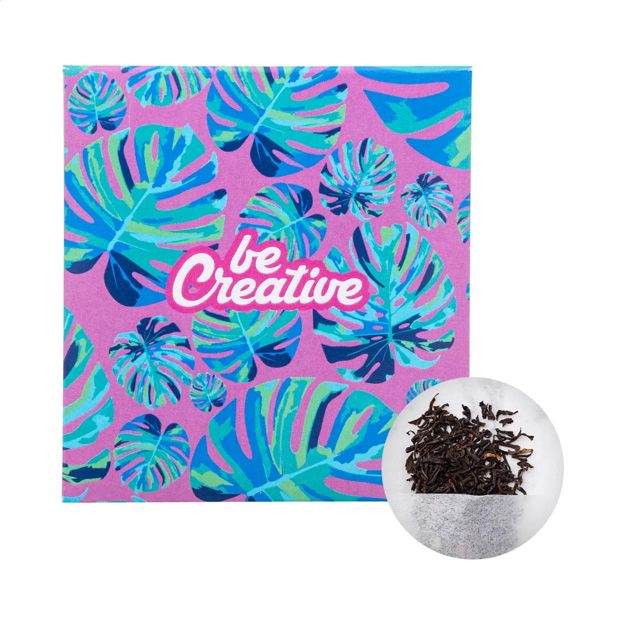 Individueller Teebeutel, Earl Grey - CreaTea Slim - weiß (-B)