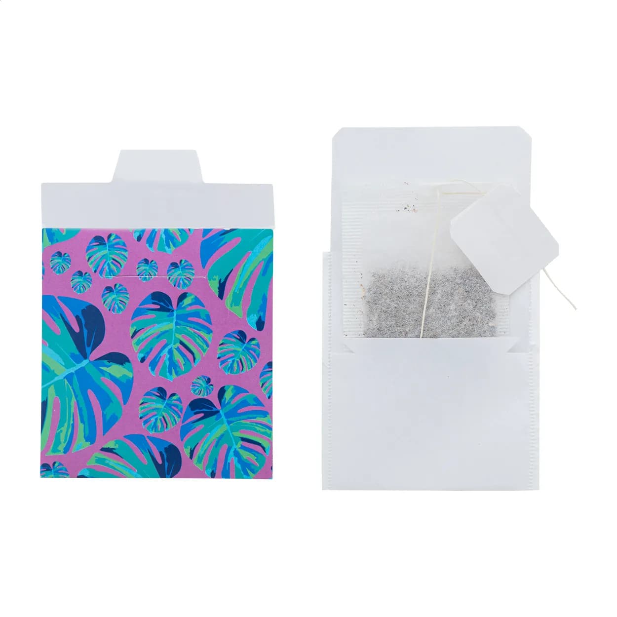 Individueller Teebeutel, Earl Grey - CreaTea Slim - weiß (-B)