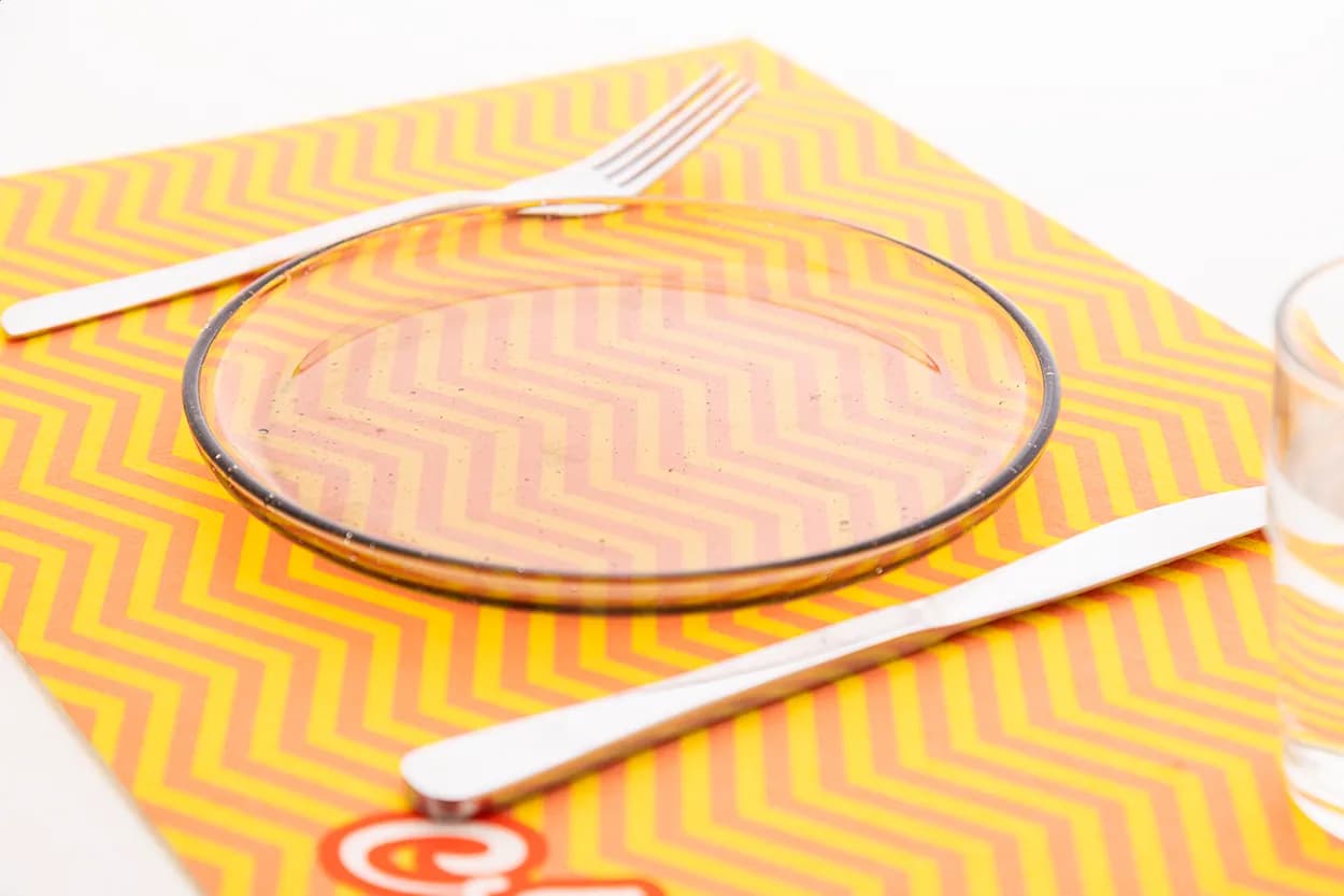 Individuelles Tischset RPET - CreaFelt Dine - weiß