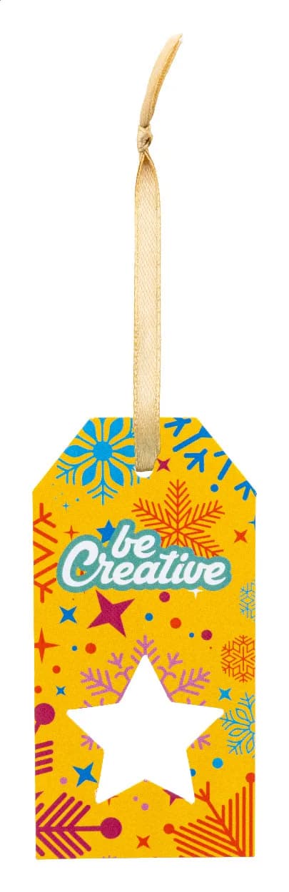 Geschenkanhänger, Stern - PrinTag Plus - weiß (-A)