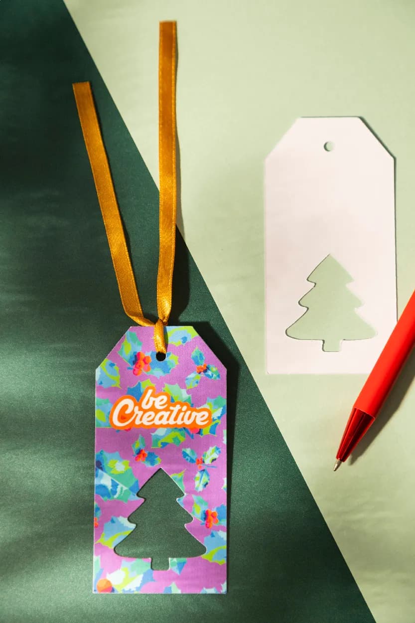 Geschenkanhänger, Stern - PrinTag Plus - weiß (-B)