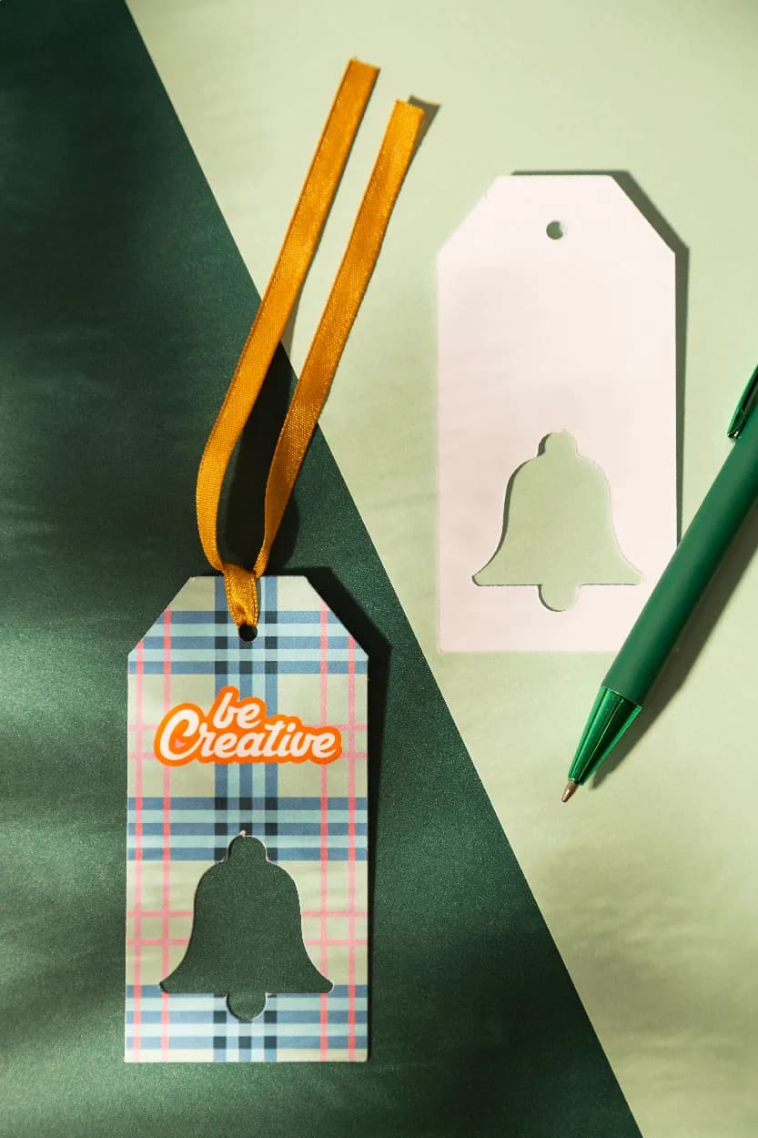 Geschenkanhänger, Stern - PrinTag Plus - weiß (-C)