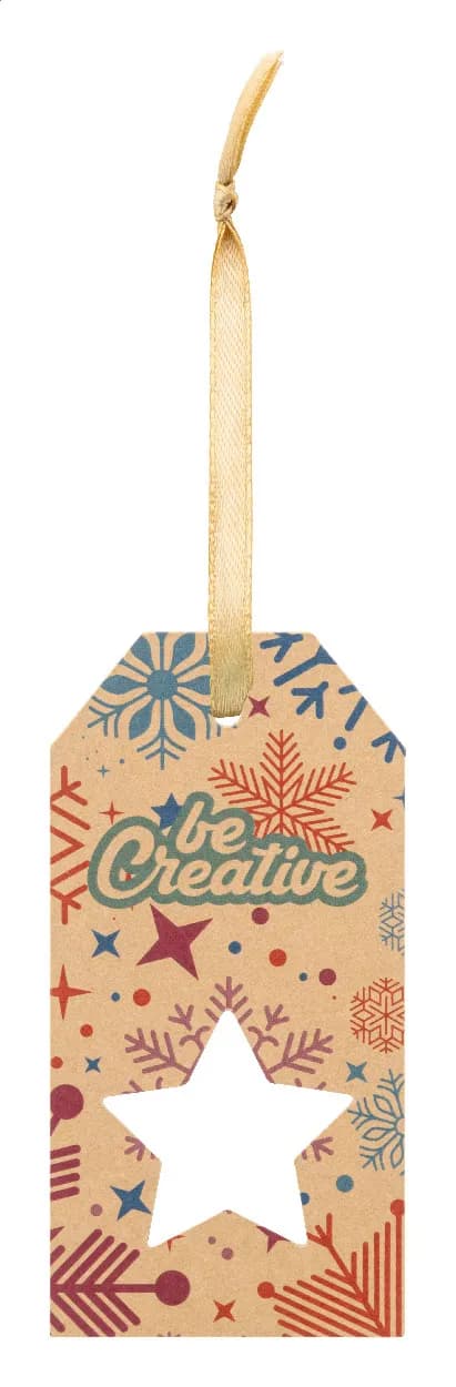 Geschenkanhänger, Stern - PrinTag Plus Eco - weiß (-A)