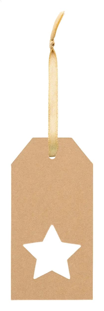 Geschenkanhänger, Stern - PrinTag Plus Eco - weiß (-A)