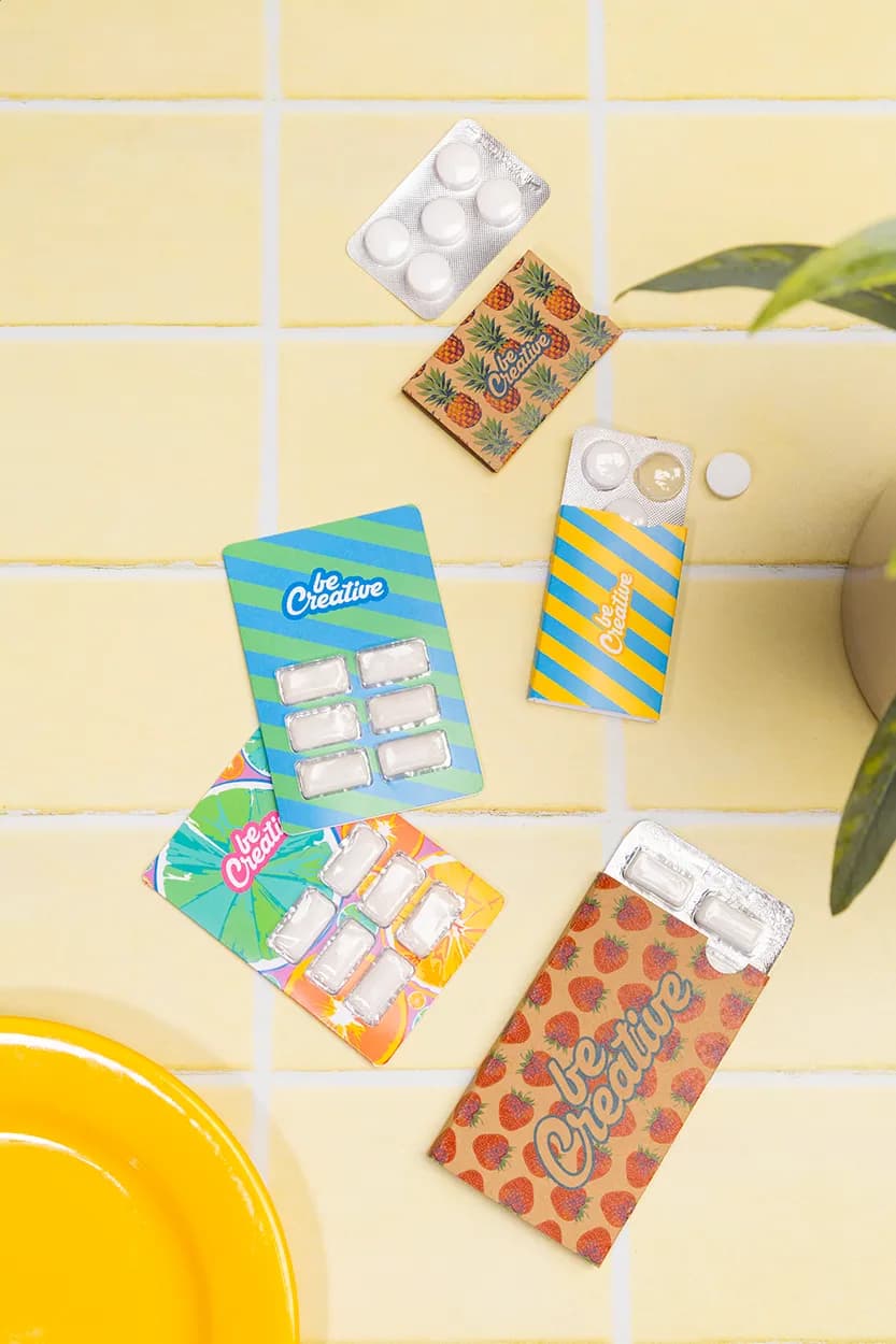 Kaugummi in individueller Verpackung - CreaChew Deluxe Eco - natur