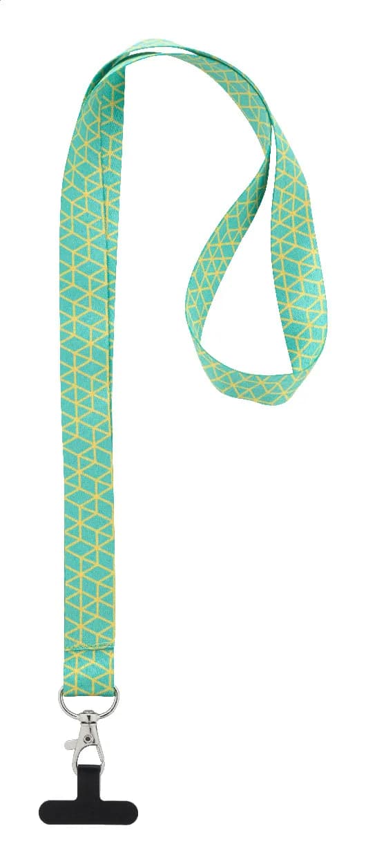 Individuelles Handyhalter-Lanyard RPET - Subyard Mobile Slim - schwarz (-10)