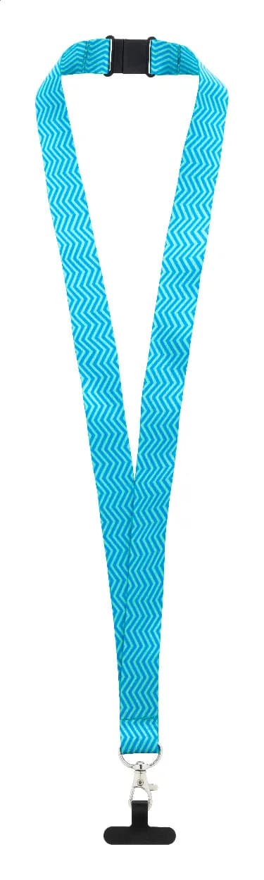 Individuelles Handyhalter-Lanyard RPET - Subyard Mobile Slim Safe - schwarz (-10)