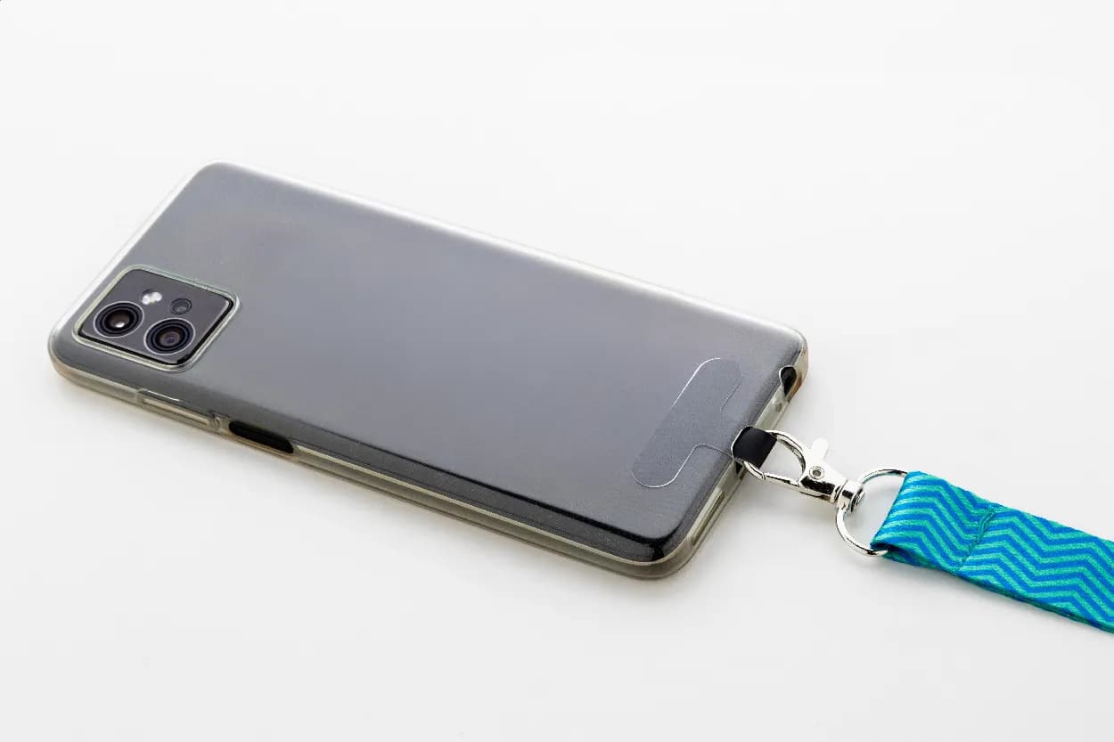 Individuelles Handyhalter-Lanyard RPET - Subyard Mobile Slim Safe - schwarz (-10)