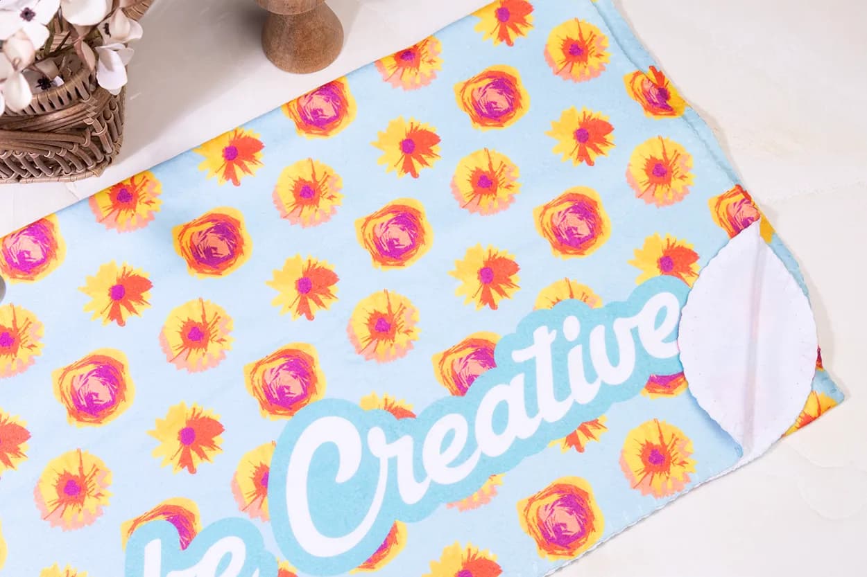 Individuelle Fleece-Decke, RPET - CreaFleece - weiß