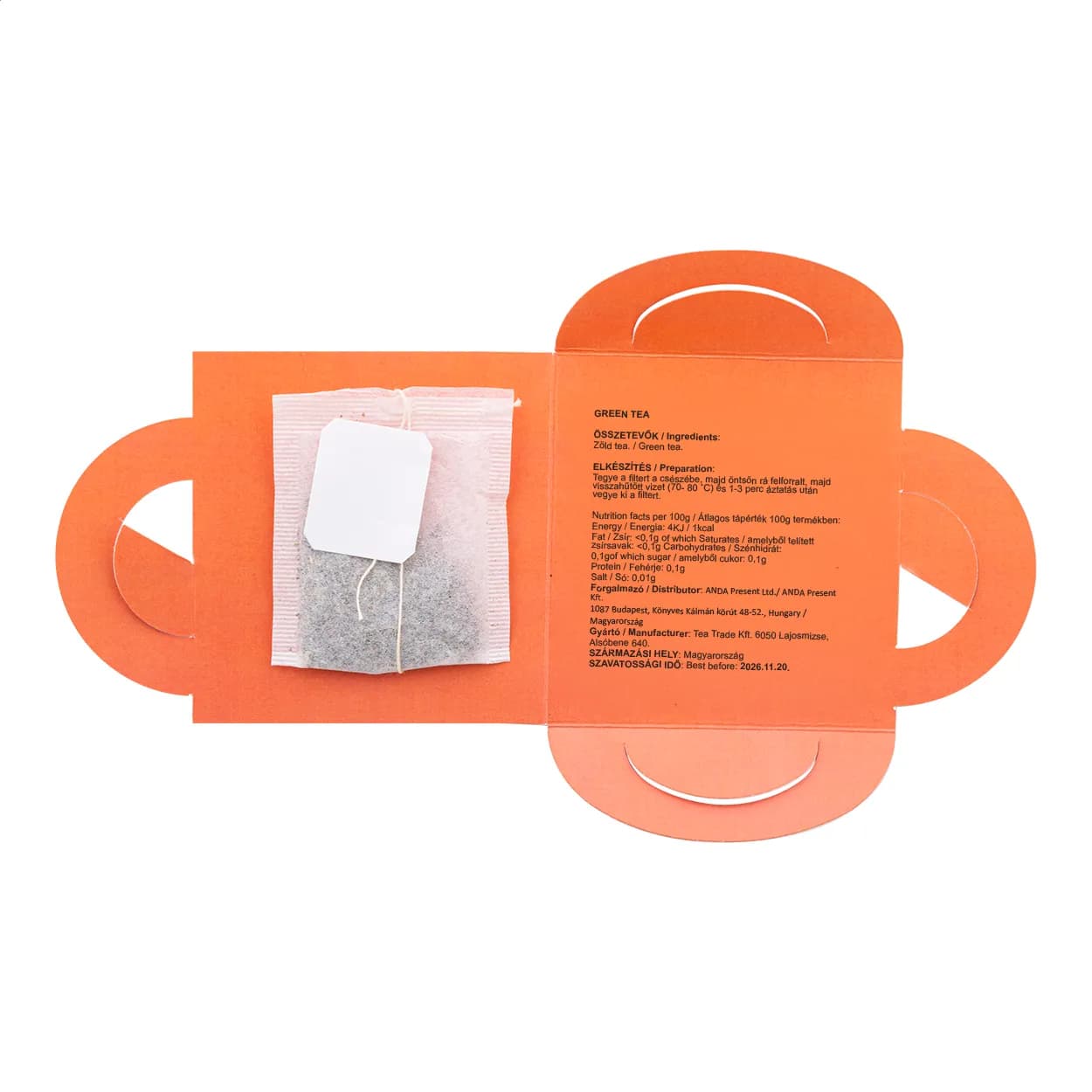 Individueller Teebeutel, Earl Grey - CreaTea Mug - weiß (-B)