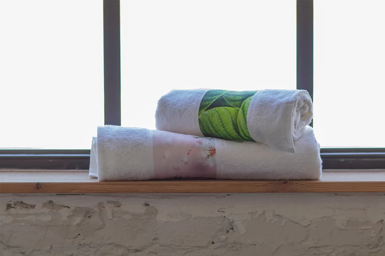 Tuch mit Sublimationsdruck - Subowel S - weiß (-01)