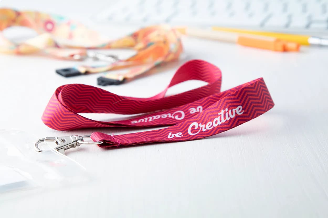 Lanyard mit Sublimationsdruck - Subyard A - weiß