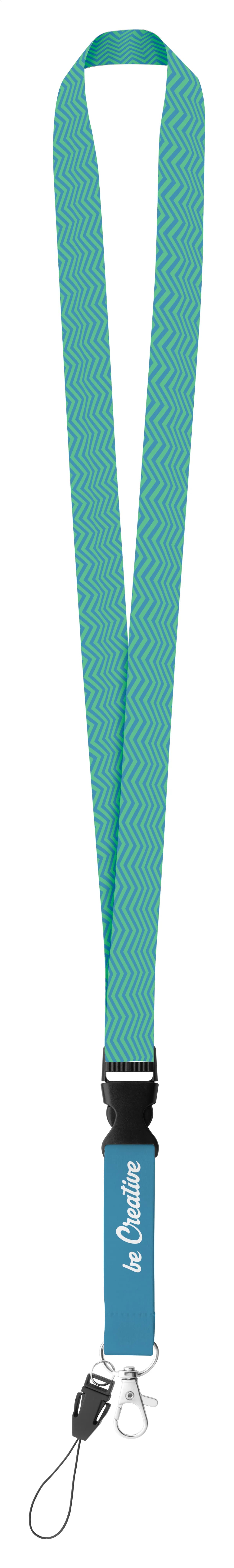 Lanyard mit Sublimationsdruck - Subyard D - weiß