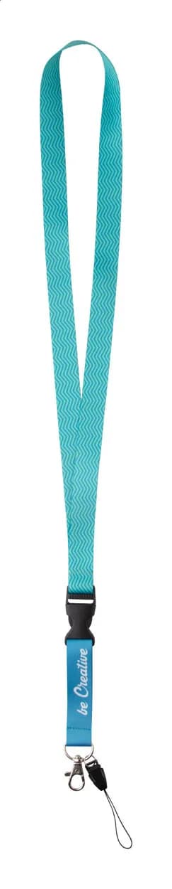 Lanyard mit Sublimationsdruck - Subyard D - weiß