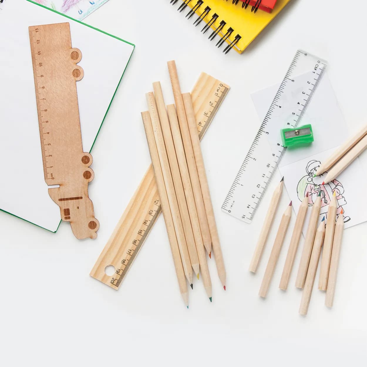 Lineal aus Holz - Looney - natur (-A)