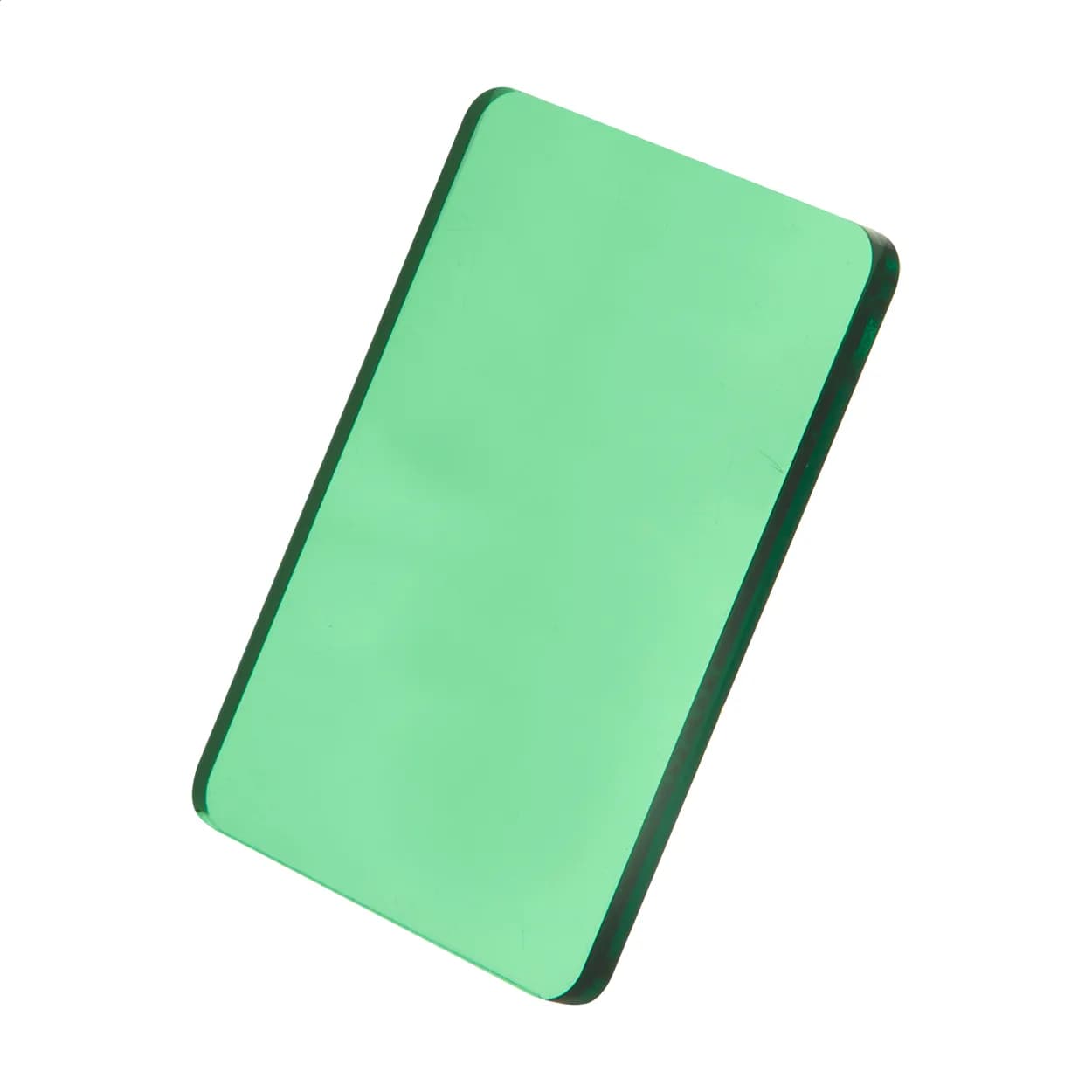 Schlüsselanhänger in Sonderform - CreaFob - grün/transparent (-07T)