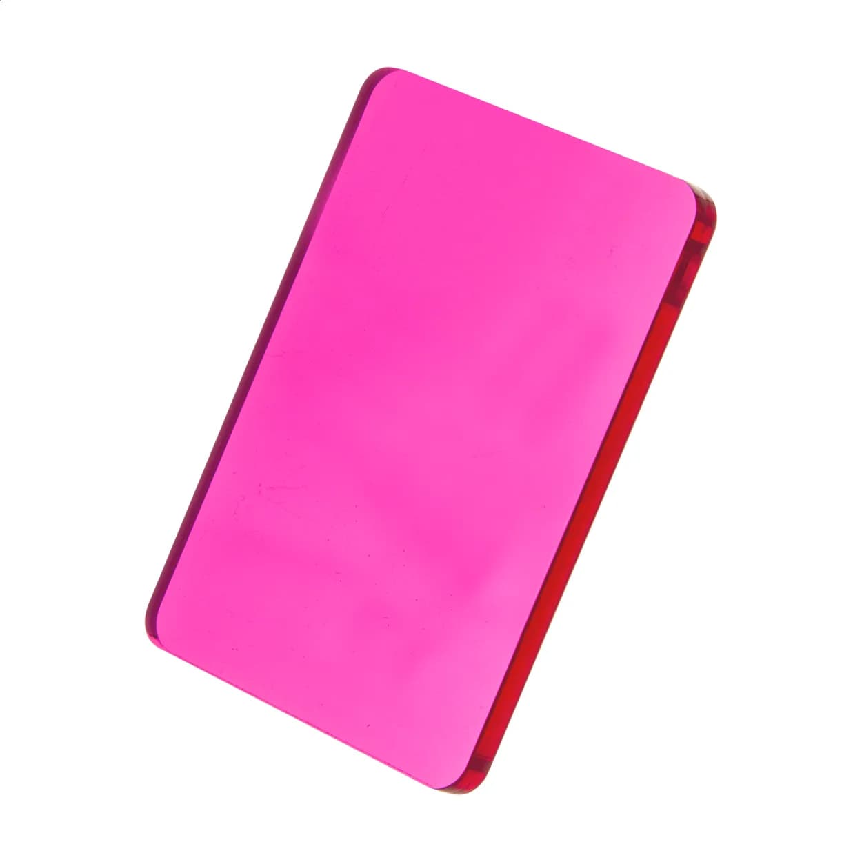 Schlüsselanhänger in Sonderform - CreaFob - pink/transparent (-25T)