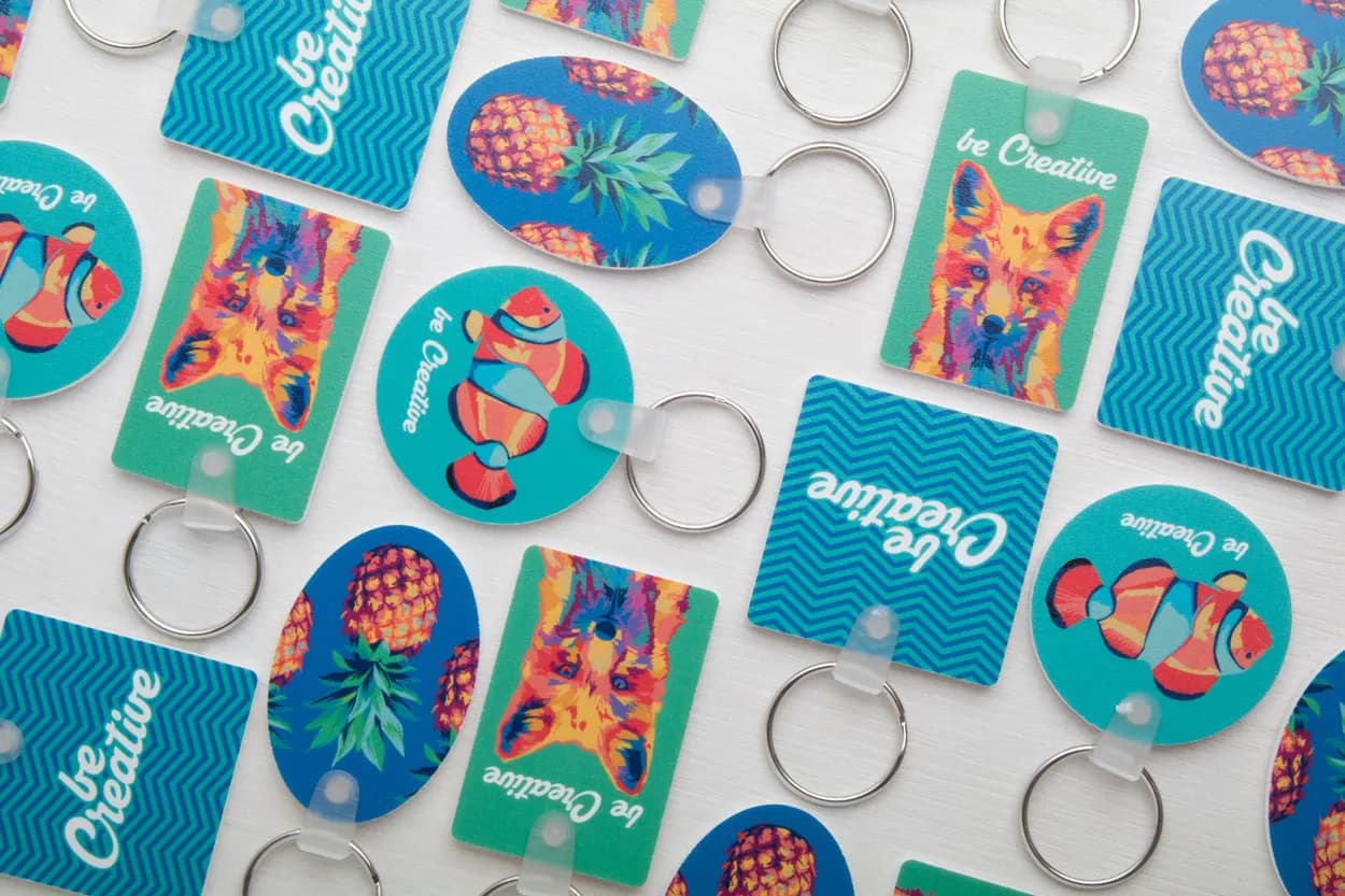 Schlüsselanhänger - Foamy C - weiß