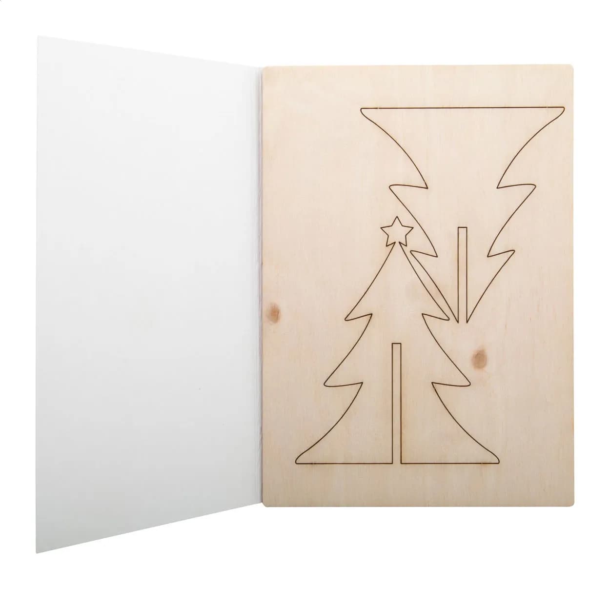 Weihnachtskarte, Tannenbaum - CreaX - natur (-A)