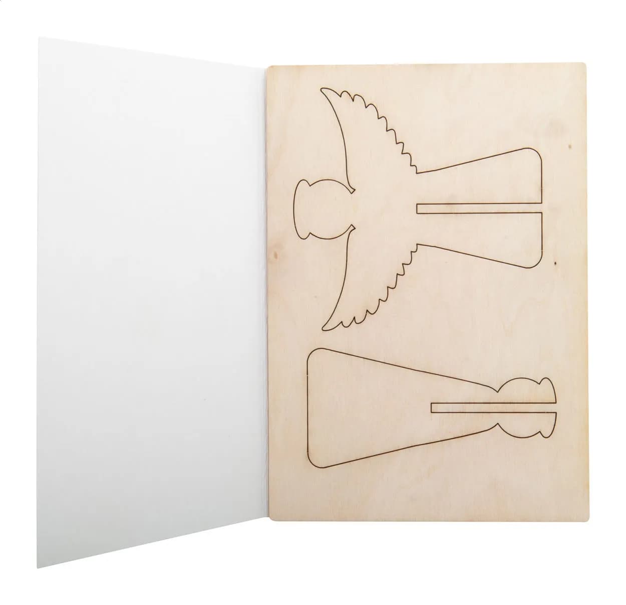 Weihnachtskarte, Tannenbaum - CreaX - natur (-E)