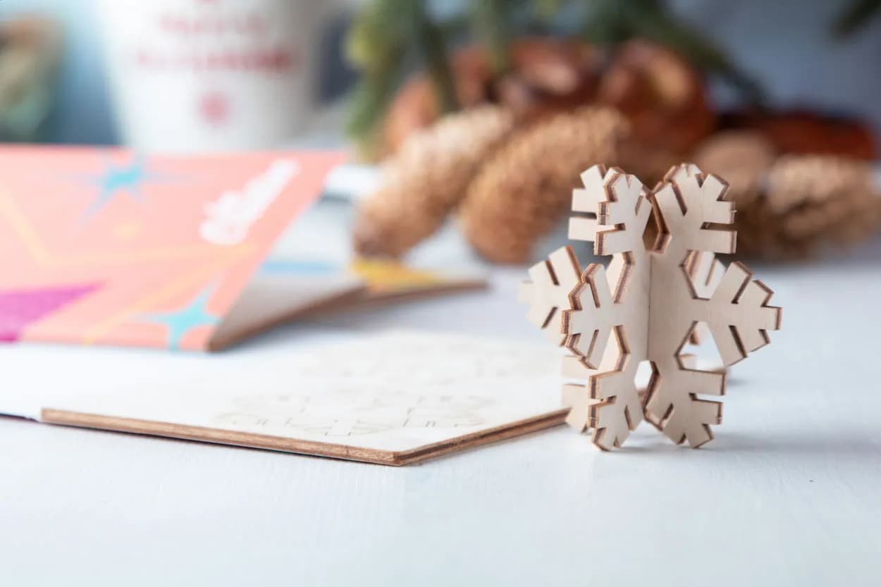 Weihnachtskarte, Tannenbaum - CreaX - natur (-F)