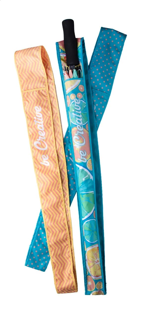 Individuelle Schirm-Tragehülle - Ninja - weiß