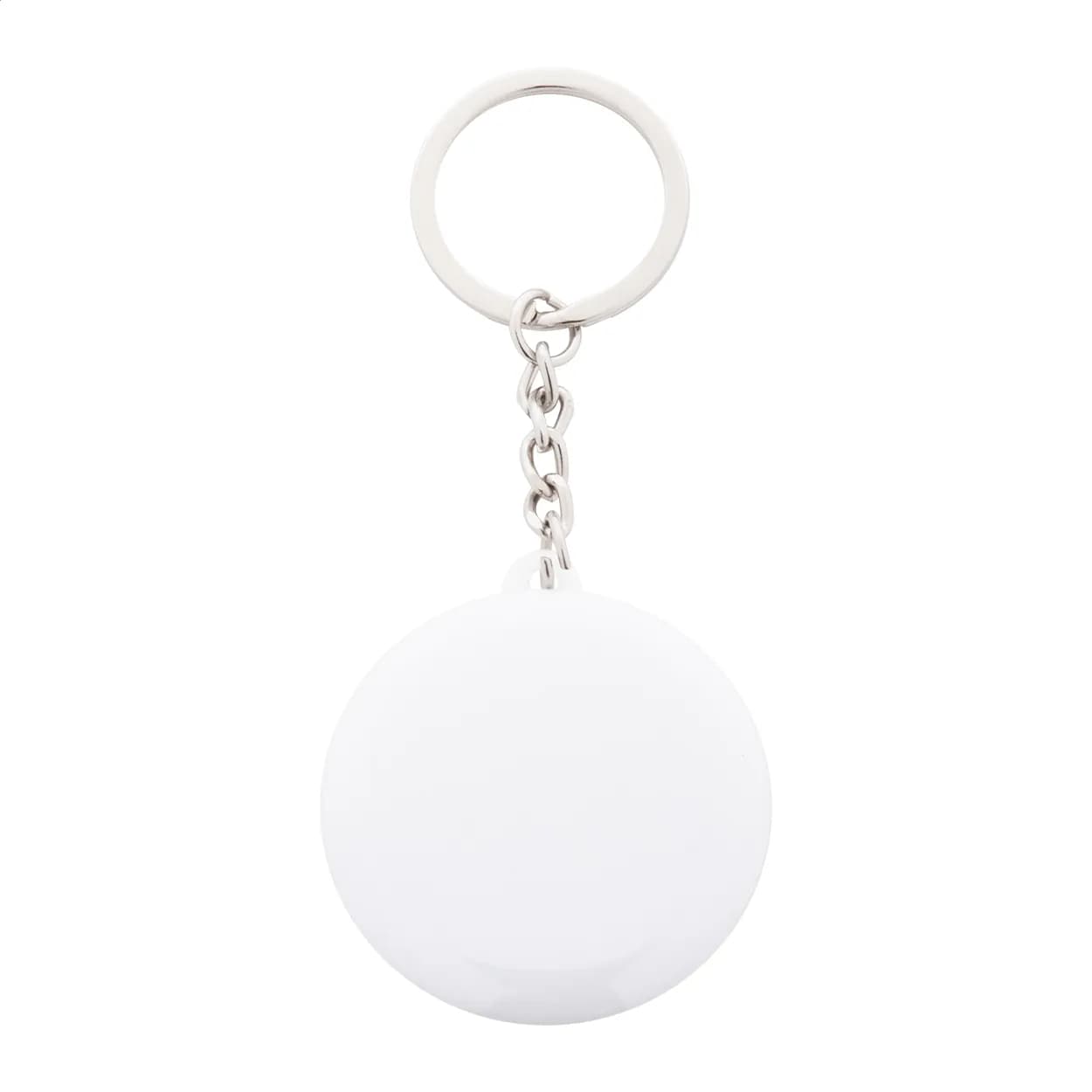 Button-Schlüsselanhänger - KeyBadge Mini - weiß