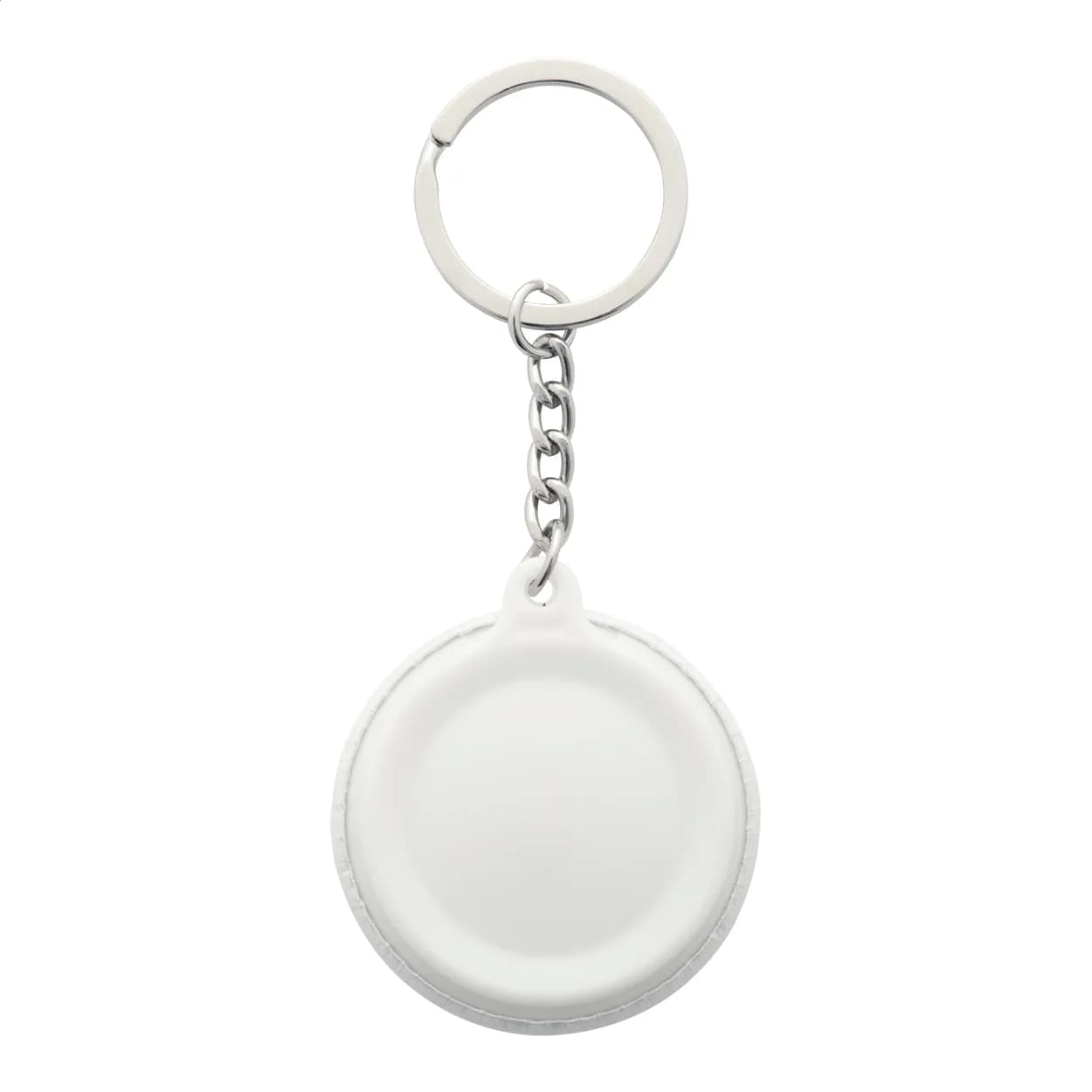 Button-Schlüsselanhänger - KeyBadge Mini - weiß