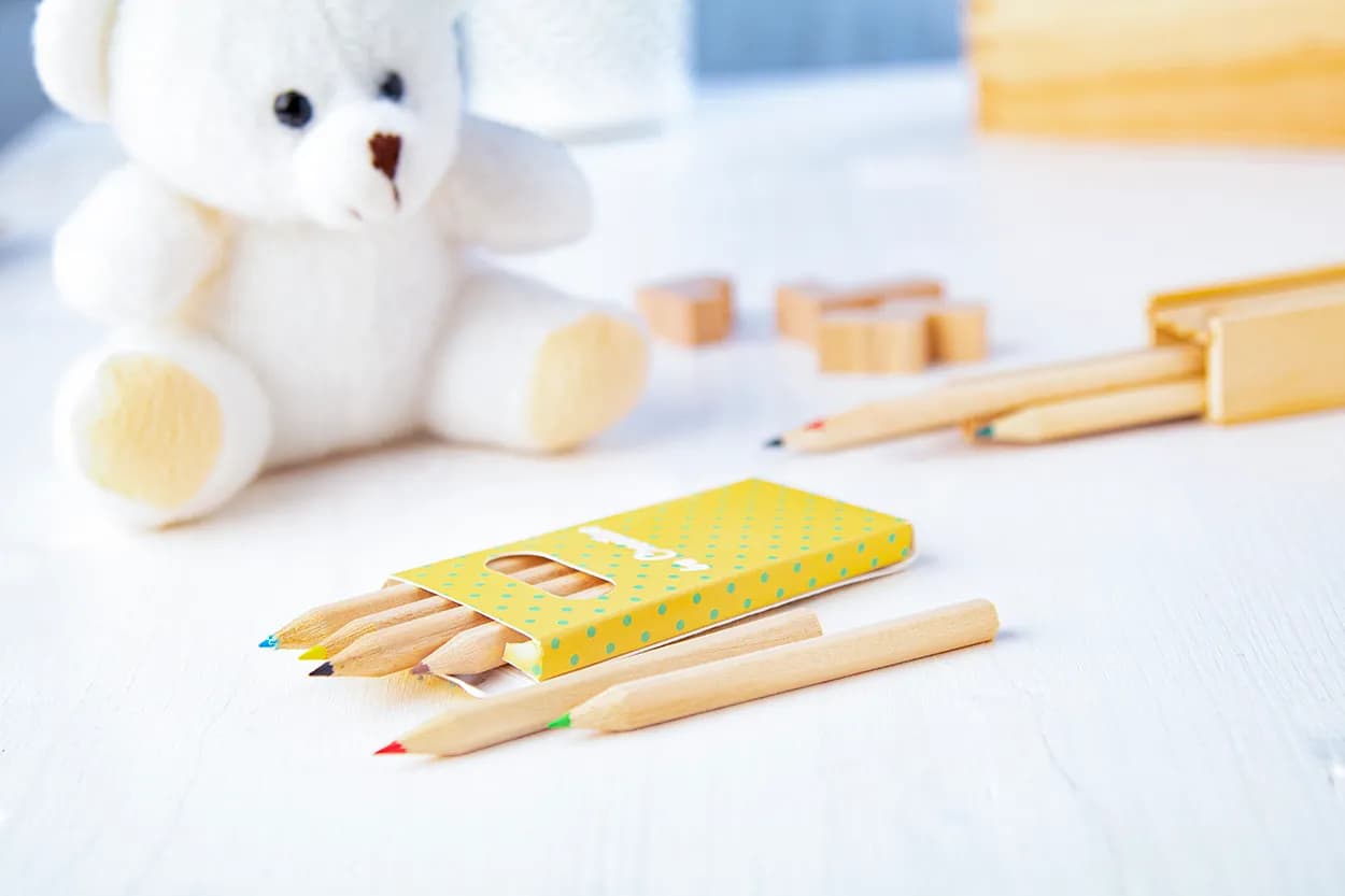 Individuelles Buntstifte-Set (6 Stk.) - Penxil 6 - weiß