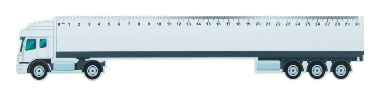 Lineal LKW, 30 cm - Trucker 30 - weiß