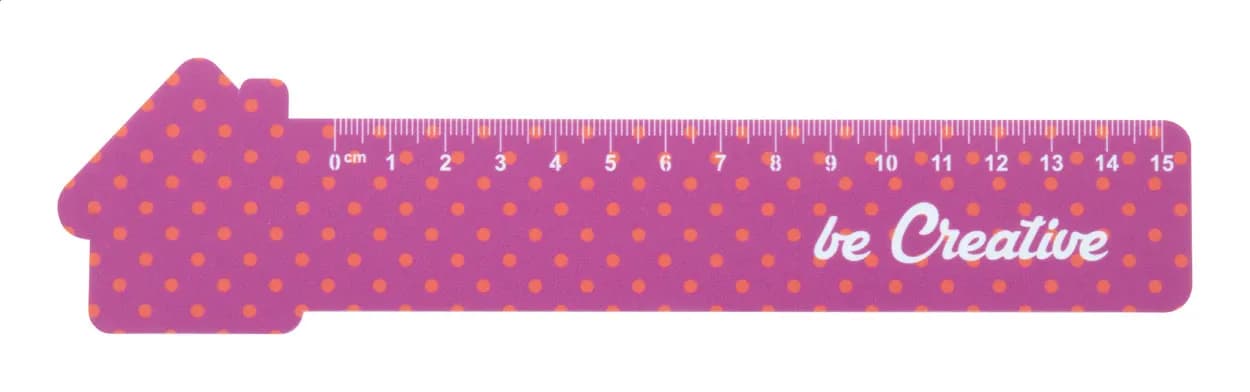 Lineal Haus, 15 cm - Couler 15 - weiß (-A)