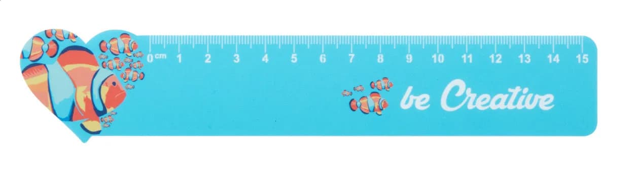 Lineal Haus, 15 cm - Couler 15 - weiß (-C)