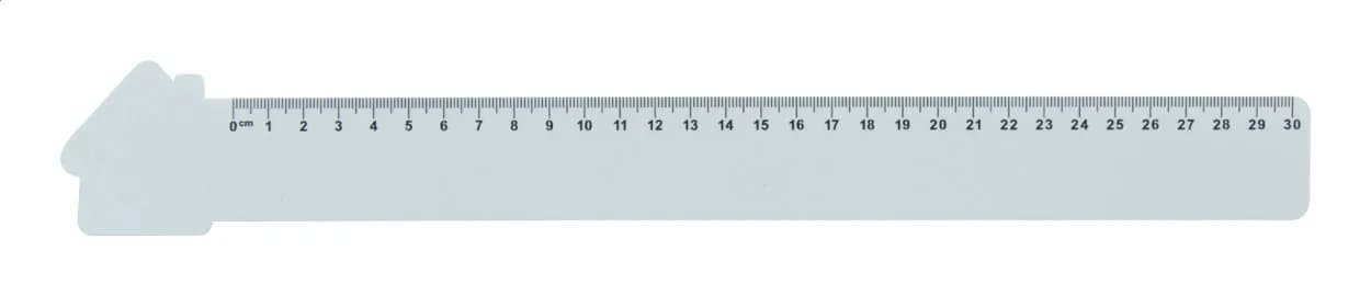 Lineal Haus, 30 cm - Couler 30 - weiß (-A)