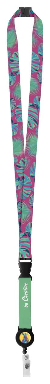 Sublimations-Lanyard - Subyard YoYo B Safe - weiß