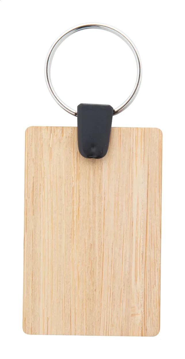 Bambus-Schlüsselanhänger, rund - Bambry - natur (-D)