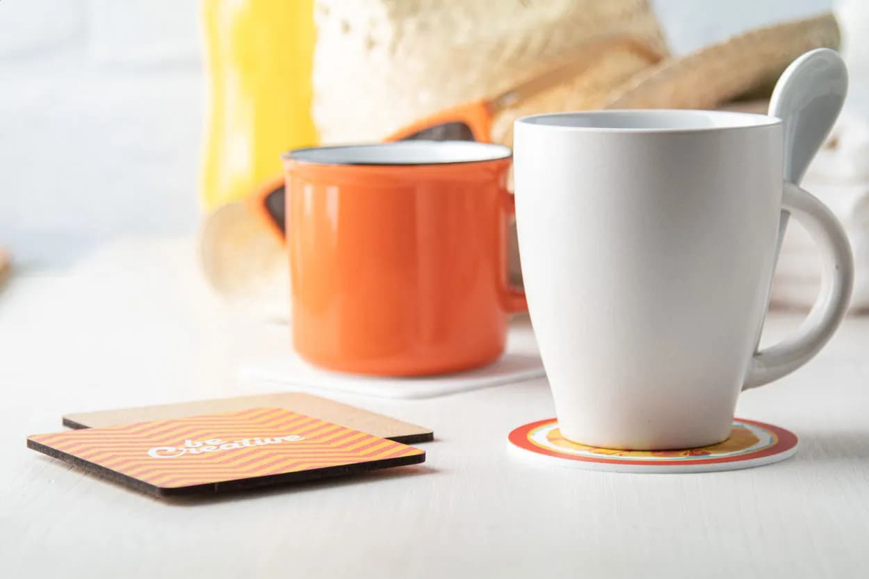 Untersetzer, Quadrat - CreaCoast - weiß (-B)