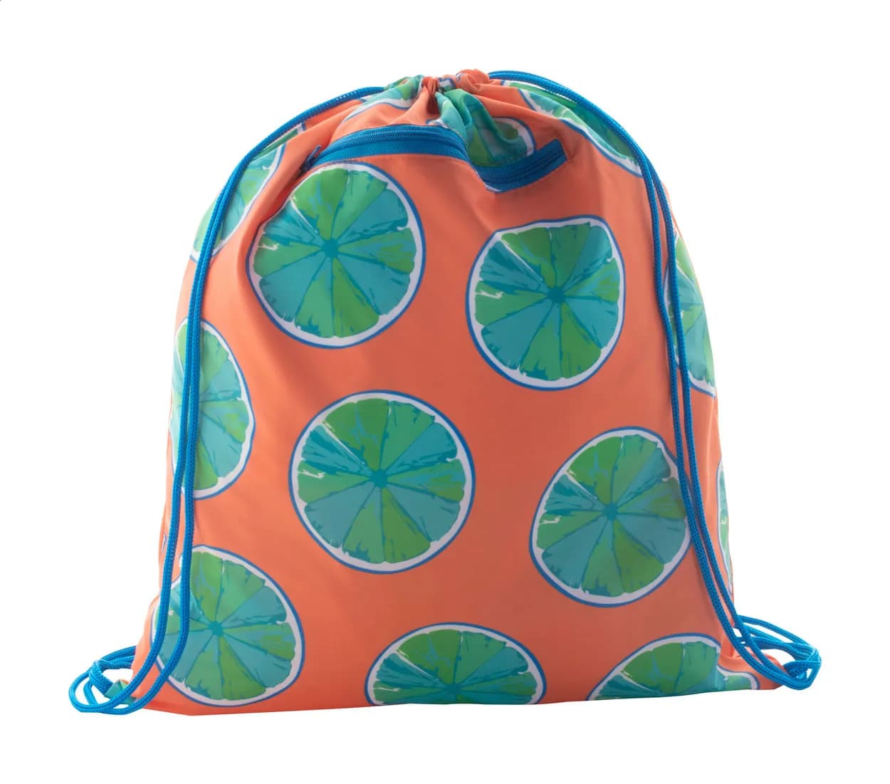 Individueller Turnbeutel - CreaDraw Zip - blau (-06)