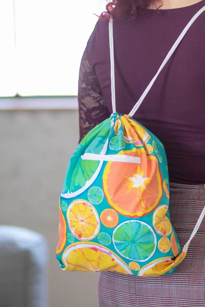 Individueller Turnbeutel - CreaDraw Zip RPET - weiß (-01)